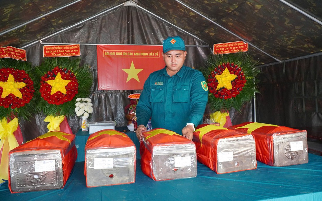 TPHCM hoàn thành công tác tìm kiếm, quy tập hài cốt liêt sĩ tại xã Thường Tân