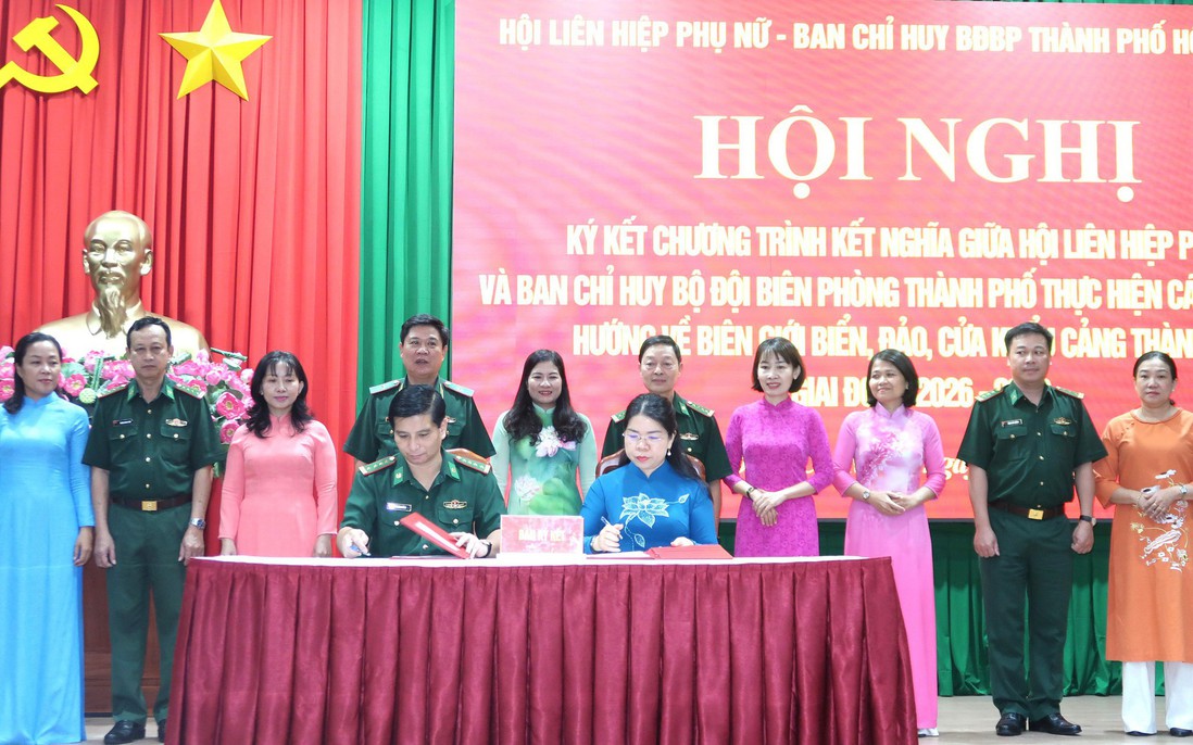 Hội LHPN TPHCM kết nghĩa với Bộ đội Biên phòng Thành phố