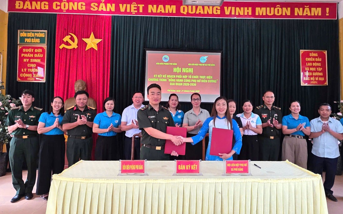 Tuyên Quang: Đồn Biên phòng ký kết chương trình "Đồng hành cùng phụ nữ biên cương"