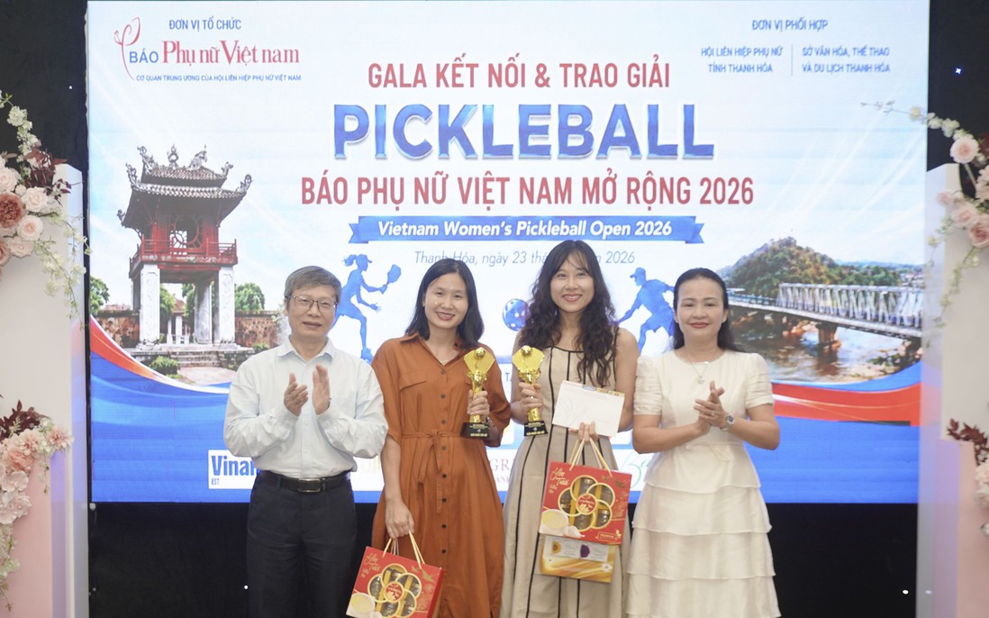 Bế mạc và trao giải Pickleball Báo Phụ nữ Việt Nam mở rộng 2026