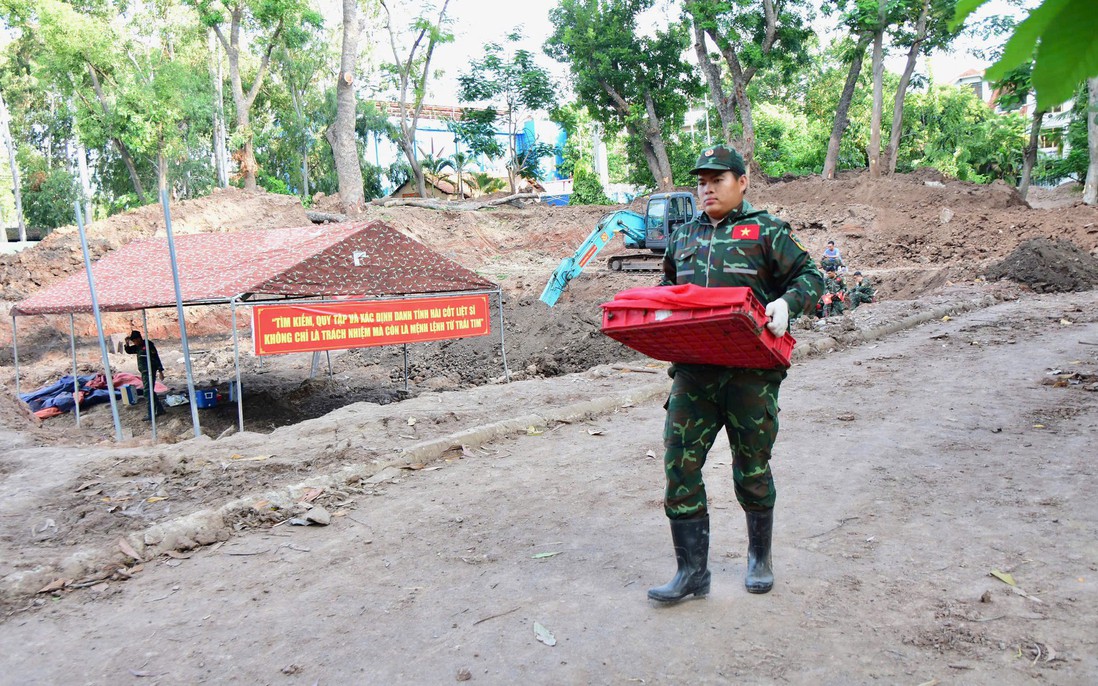 Quy tập thêm 26 bộ hài cốt liệt sĩ tại Công viên Lê Thị Riêng
