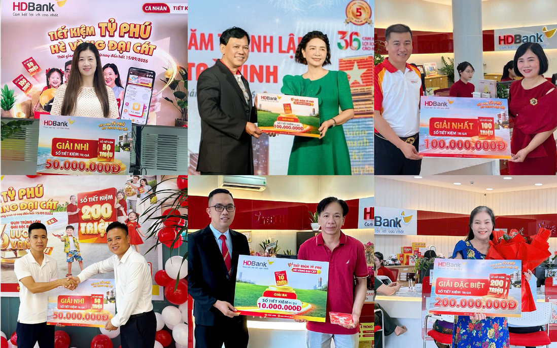 HDBank xác định chủ nhân 64 sổ tiết kiệm, cuộc đua săn 16 lượng vàng SJC vào chặng nước rút