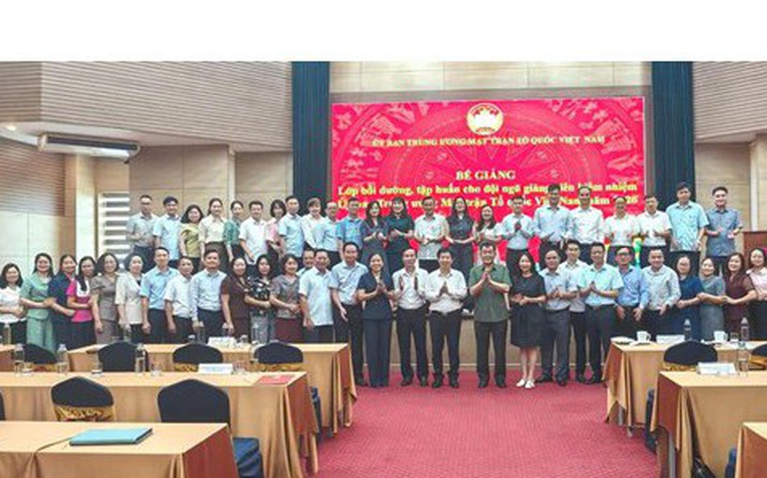 Bế giảng lớp bồi dưỡng, tập huấn nghiệp vụ cho đội ngũ giảng viên kiêm nhiệm của Ủy ban Trung ương MTTQ Việt Nam