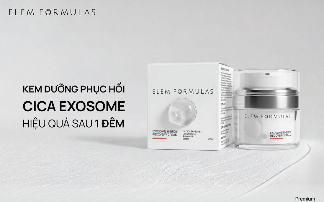 Kem dưỡng phục hồi Cica Exosome: Phục hồi hàng rào da từ nền tảng