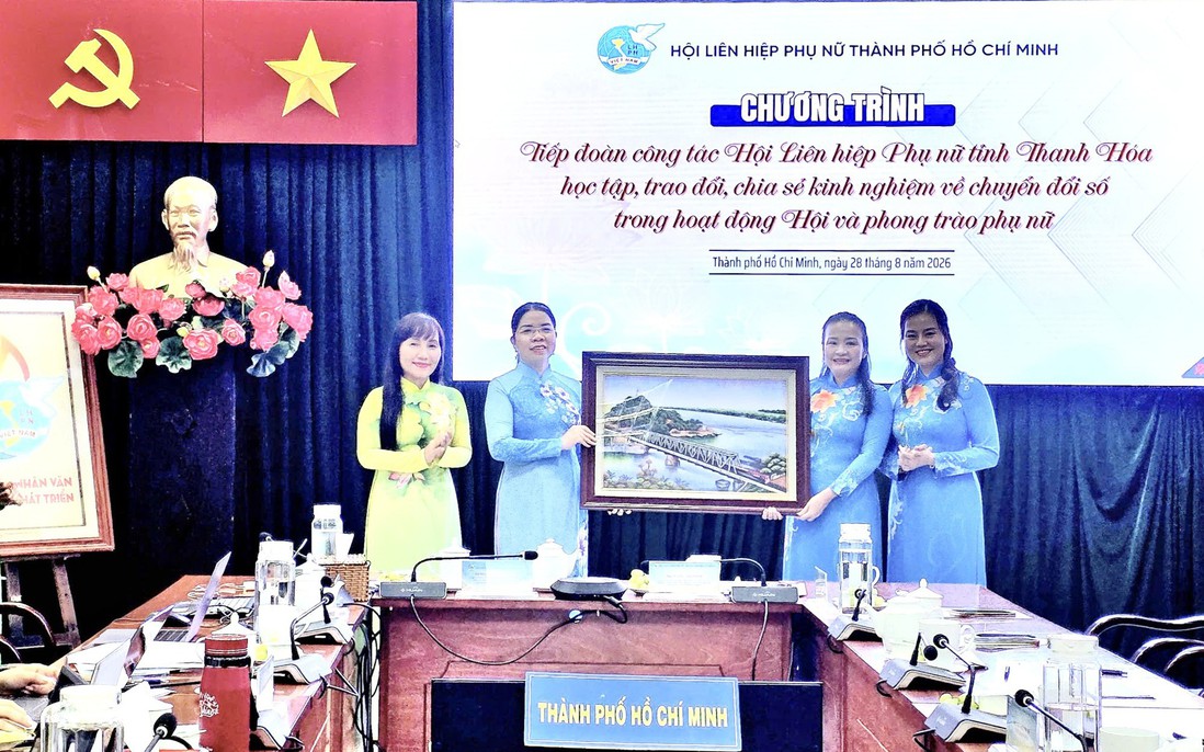Hội LHPN tỉnh Thanh Hóa học tập kinh nghiệm thực hiện chuyển đổi số từ Hội LHPN TPHCM