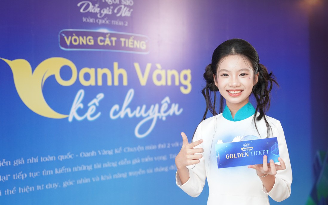 Thuyết trình về lời ru, nữ sinh Quảng Trị vào thẳng Chung kết "Oanh Vàng kể chuyện"