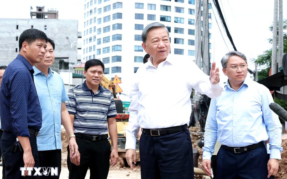 Tổng Bí thư, Chủ tịch nước Tô Lâm kiểm tra tiến độ Vành đai 1, trường học mới tại Hà Nội