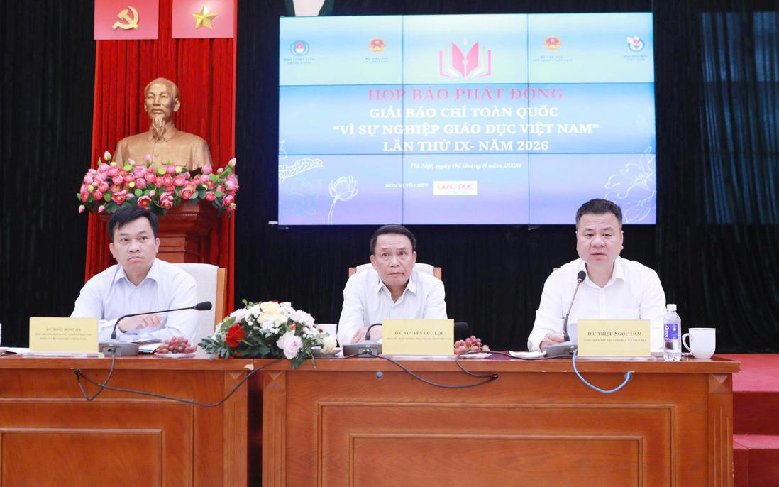 Phát động Giải Báo chí toàn quốc "Vì sự nghiệp giáo dục Việt Nam" lần thứ IX