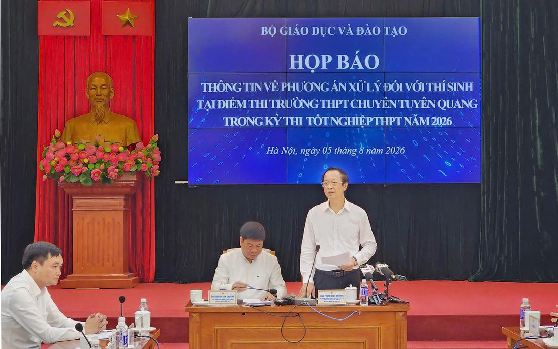 Hủy kết quả thi tại điểm thi Trường THPT chuyên Tuyên Quang, tổ chức thi lại toàn bộ các môn vào ngày 14/8