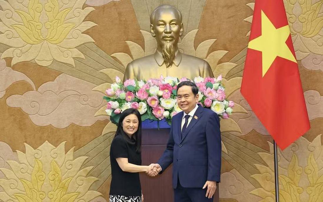 Chủ tịch Quốc hội Trần Thanh Mẫn tiếp Đại sứ Hoa Kỳ Jennifer Wicks