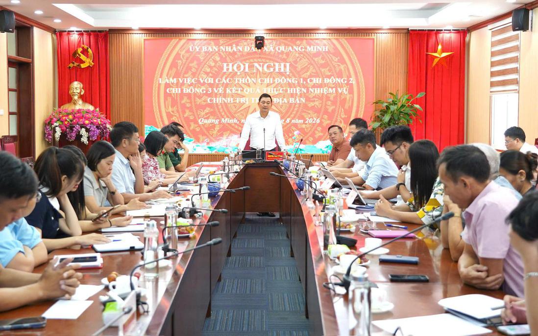 Xã Quang Minh tập trung tháo gỡ khó khăn cho các thôn Chi Đông