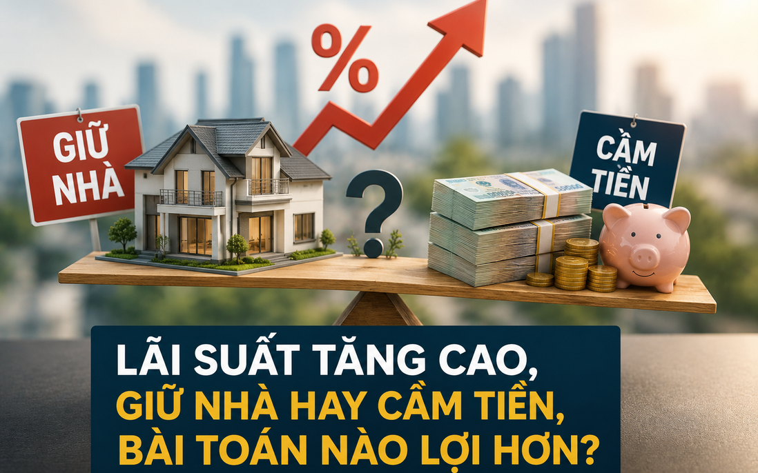 Lãi suất tăng cao, giữ nhà hay bán gửi ngân hàng?