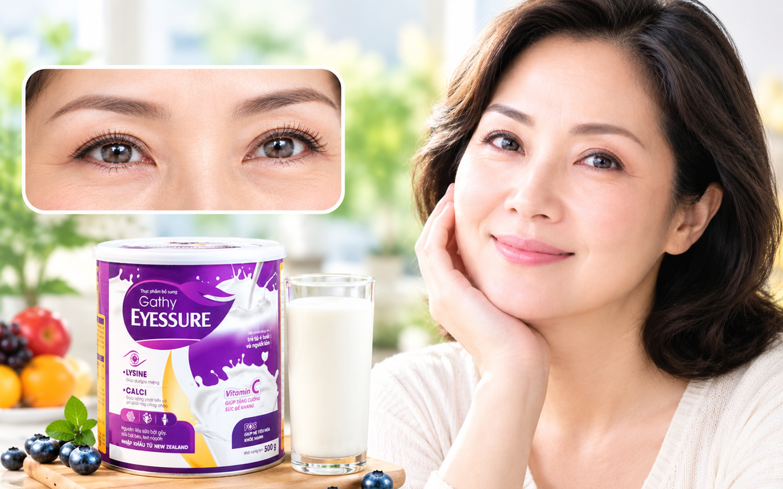 Gathy Eyessure - bổ sung dưỡng chất, đồng hành cùng chăm sóc sức khỏe đôi mắt và cơ thể