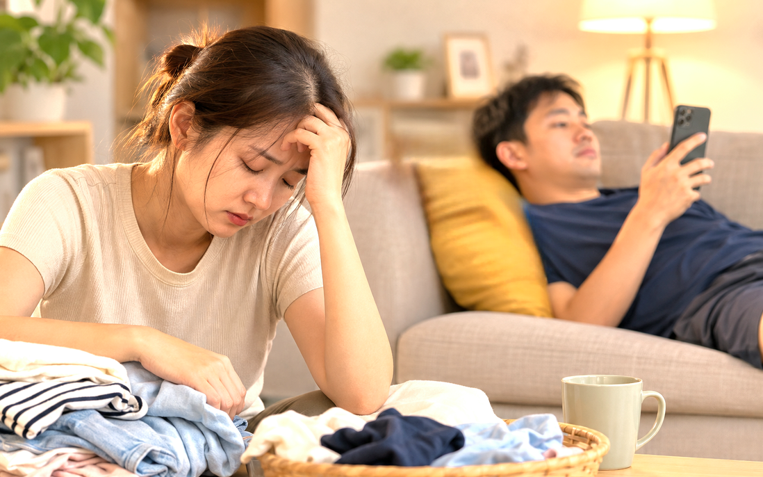 Sự vô tâm núp bóng "chồng hiền"