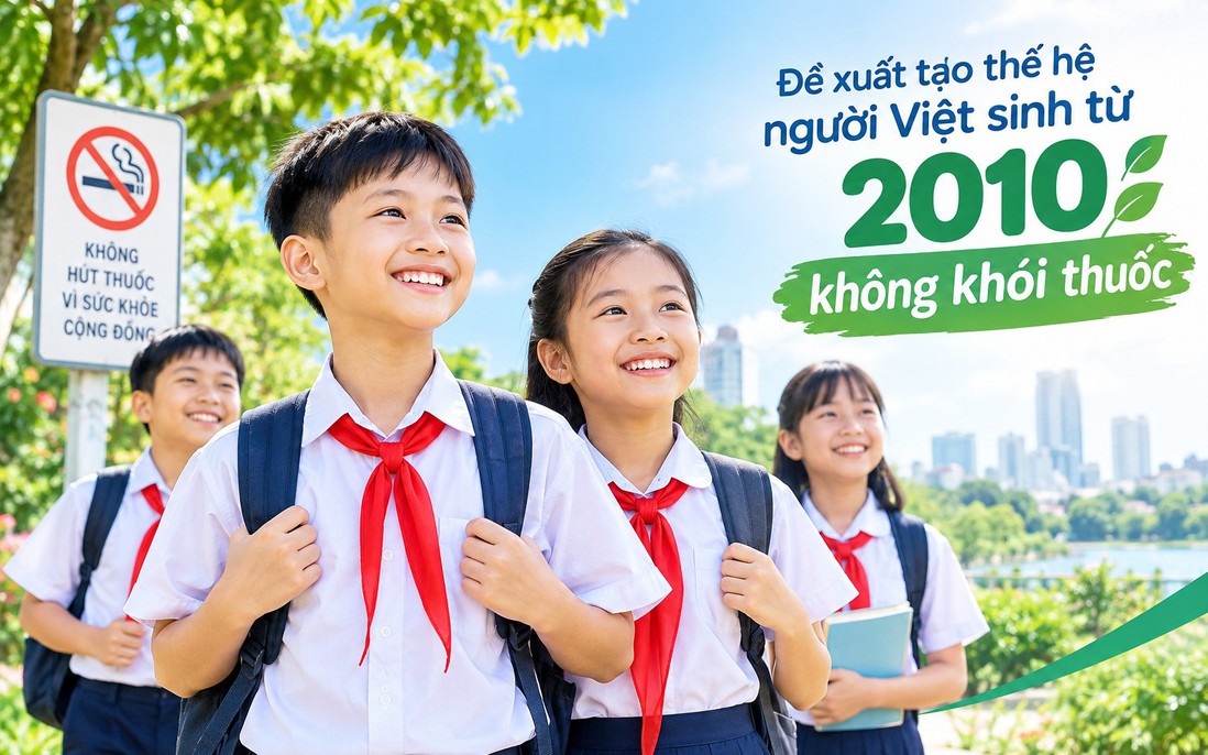 "Xóa cờ, đánh lại" với thuốc lá: Đề xuất tạo thế hệ người Việt sinh từ 2010 không khói thuốc