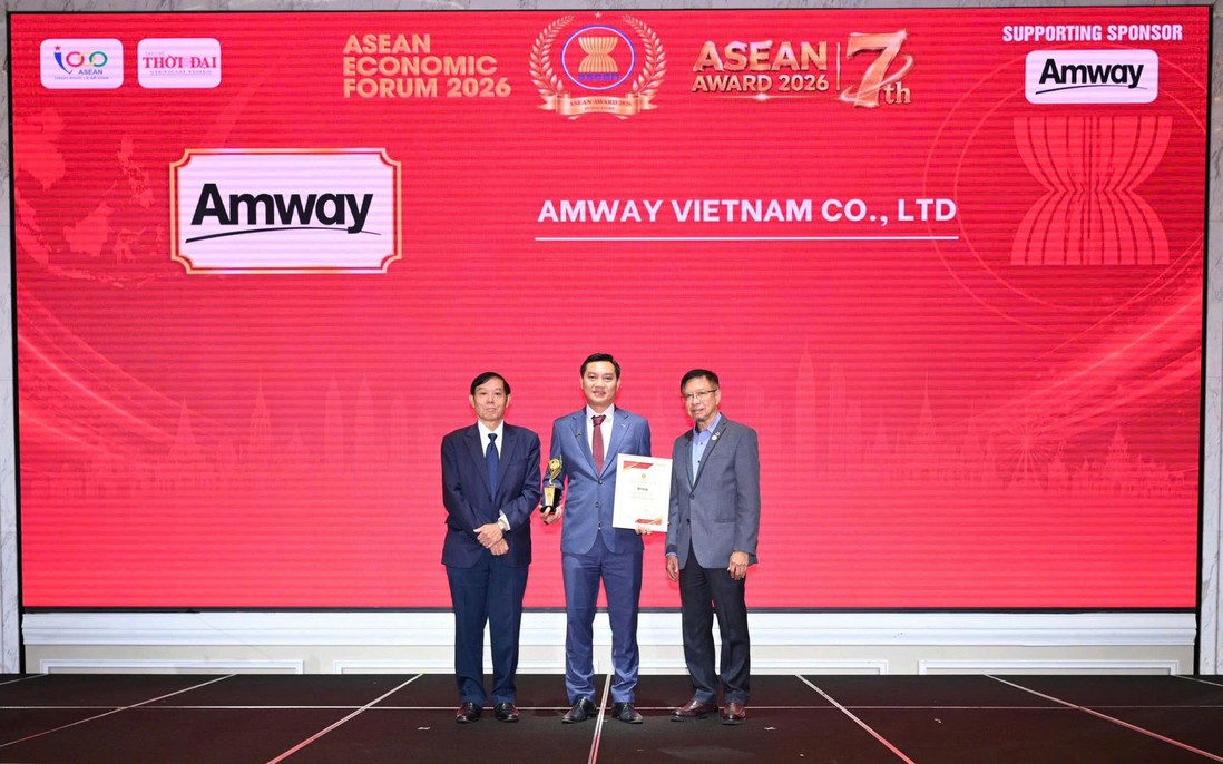 Amway Việt Nam được vinh danh Top 5 Doanh nghiệp tiêu biểu ASEAN và Top 5 Thương hiệu/sản phẩm nổi tiếng ASEAN