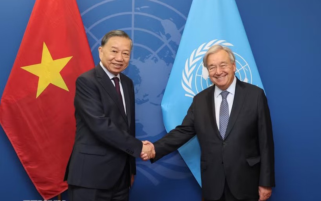 Tổng Bí thư, Chủ tịch nước Tô Lâm gặp Tổng Thư ký Liên hợp quốc António Guterres