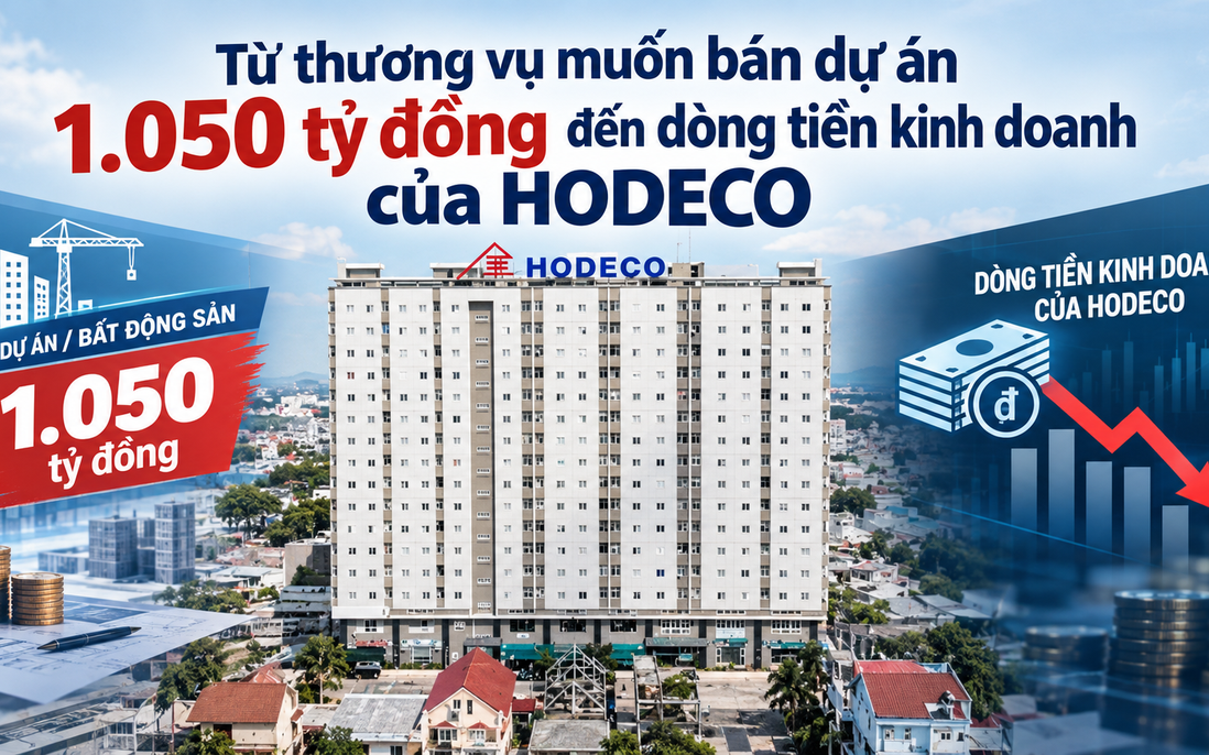 Dòng tiền kinh doanh âm, HODECO muốn bán dự án nhà để có hơn nghìn tỷ đồng