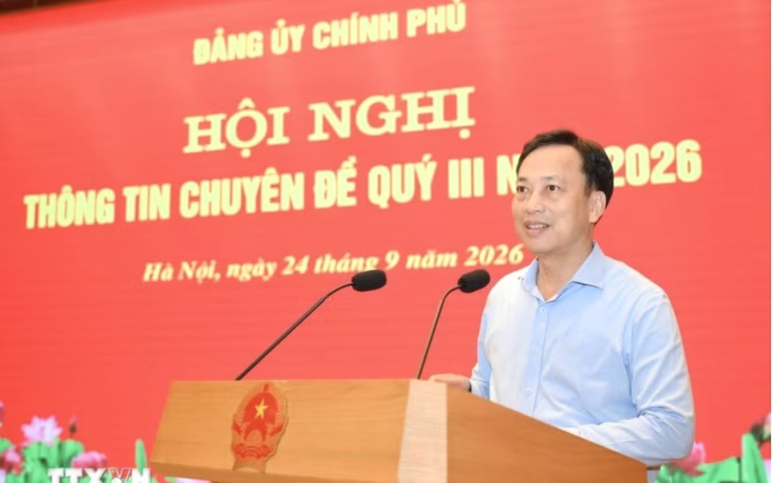 Hội nghị thông tin chuyên đề quý 3 năm 2026 của Đảng ủy Chính phủ