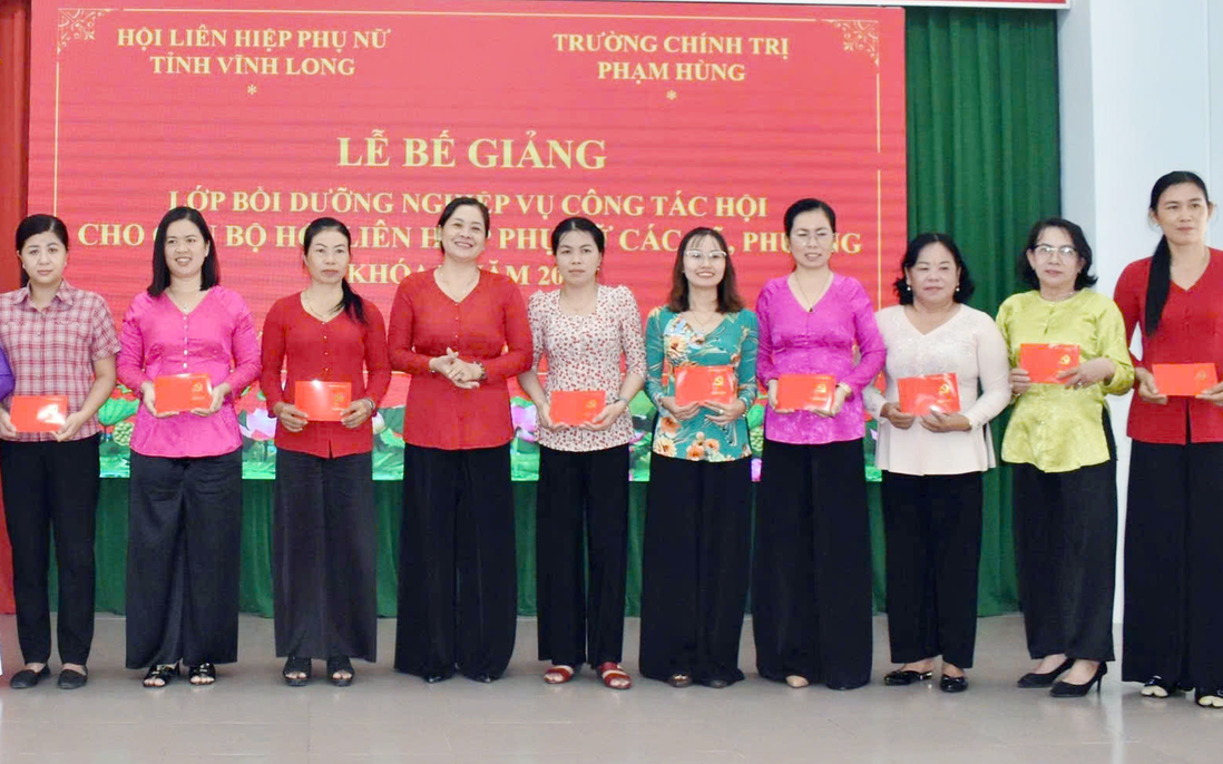 Vĩnh Long: 9 lớp bồi dưỡng cho cán bộ Hội cơ sở, cụ thể hóa nghị quyết vào thực tiễn
