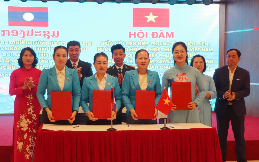 Đoàn đại biểu Hội LHPN 3 tỉnh Bắc Lào ký kết hợp tác giai đoạn 2026 - 2031 tại tỉnh Điện Biên