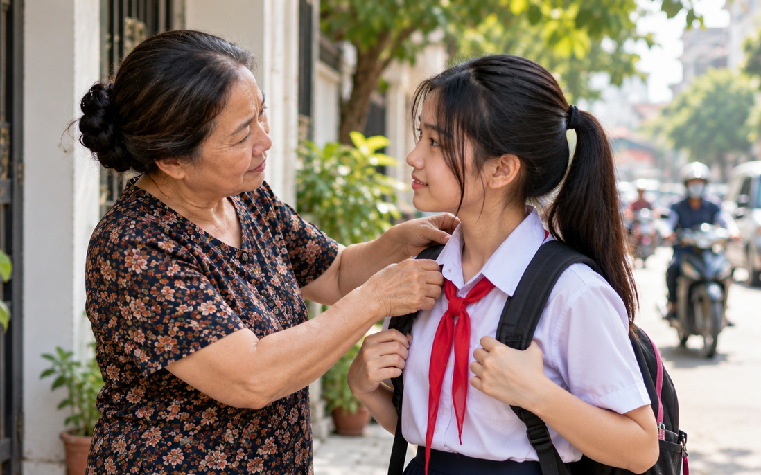 Diễn đàn tháng 9: Nỗi lo đưa đón con khi trường chưa có bán trú