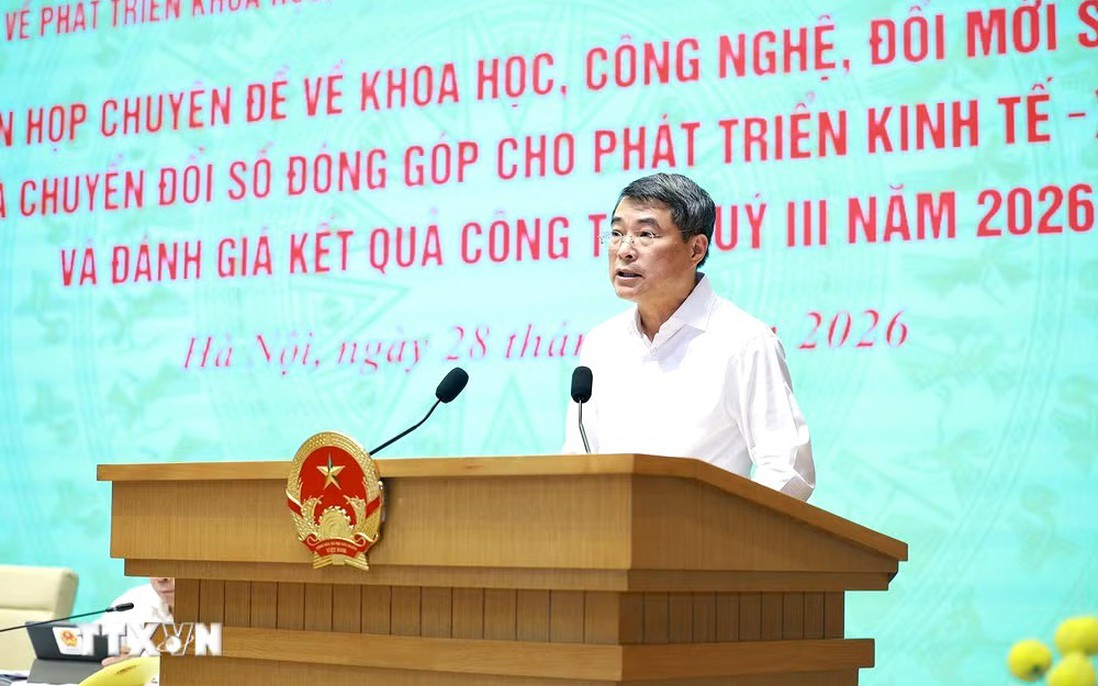 Thủ tướng chủ trì phiên họp chuyên đề về khoa học, công nghệ, đổi mới sáng tạo và chuyển đổi số đóng góp cho phát triển kinh tế-xã hội