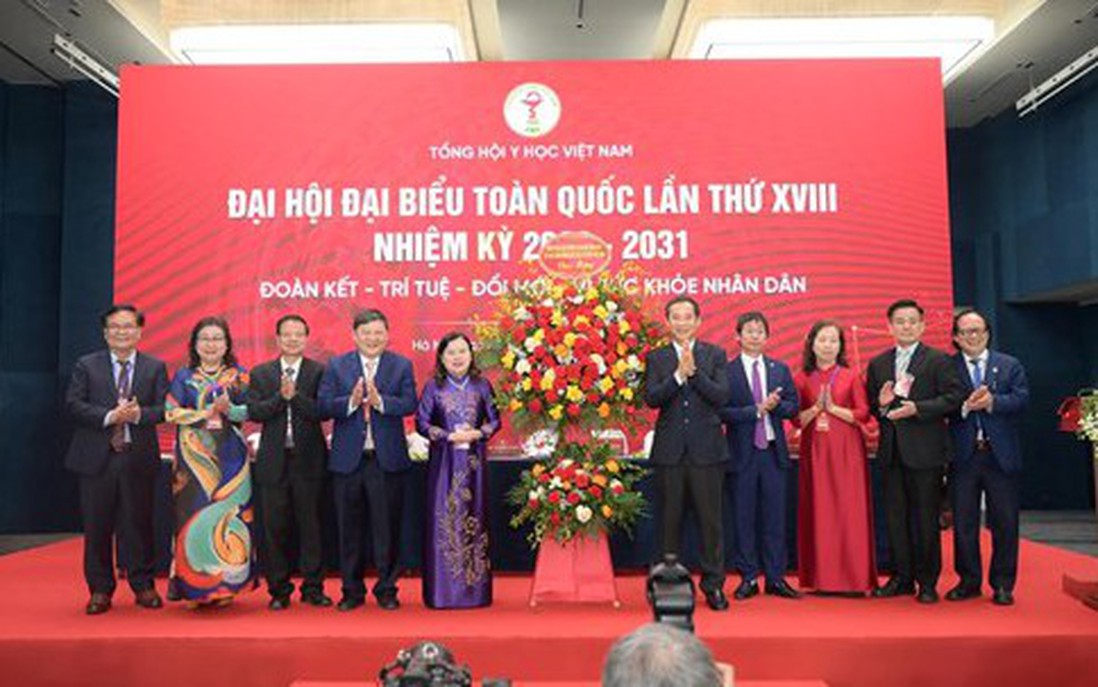 Phó Bí thư Đảng ủy MTTQ, các đoàn thể Trung ương Nguyễn Thái Học dự Đại hội đại biểu toàn quốc Tổng Hội Y học Việt Nam