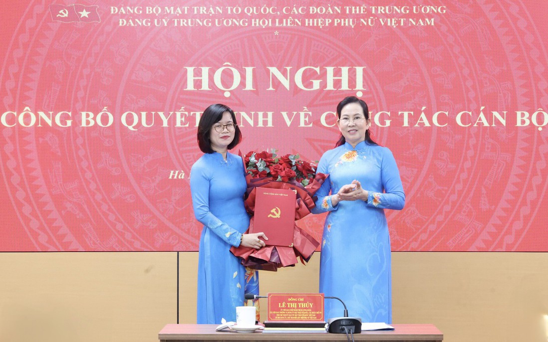 Đồng chí Phạm Thị Hương Giang tham gia Ban Thường vụ Đảng ủy Trung ương Hội LHPN Việt Nam