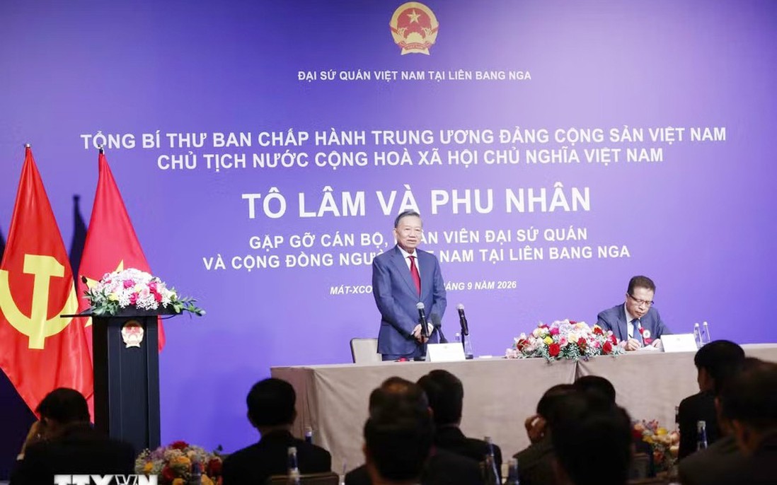 Tổng Bí thư, Chủ tịch nước mong doanh nhân người Việt tại Nga tiếp tục là hạt nhân thúc đẩy hợp tác hai nước