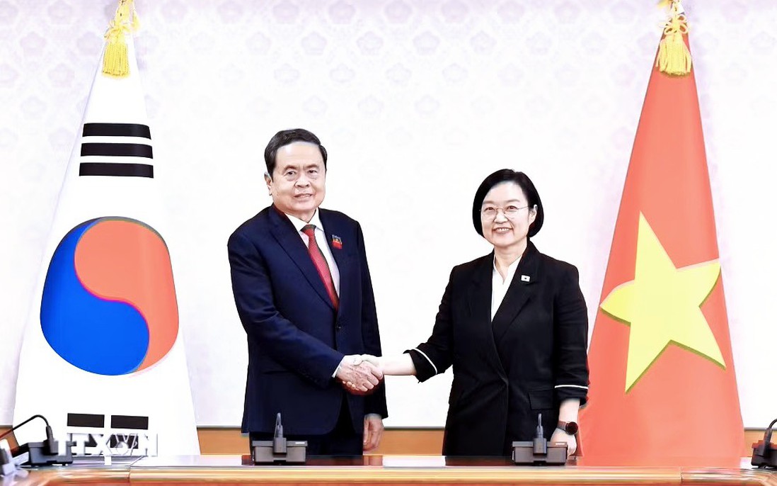 Chủ tịch Quốc hội Trần Thanh Mẫn hội kiến Thủ tướng Hàn Quốc