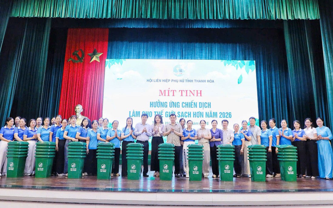 Hội LHPN tỉnh Thanh Hóa hưởng ứng Chiến dịch "Làm cho thế giới sạch hơn"