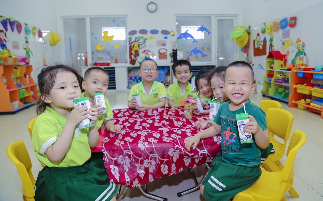 423 trường và nhóm trẻ tại Đà Nẵng đang thụ hưởng Chương trình Sữa học đường