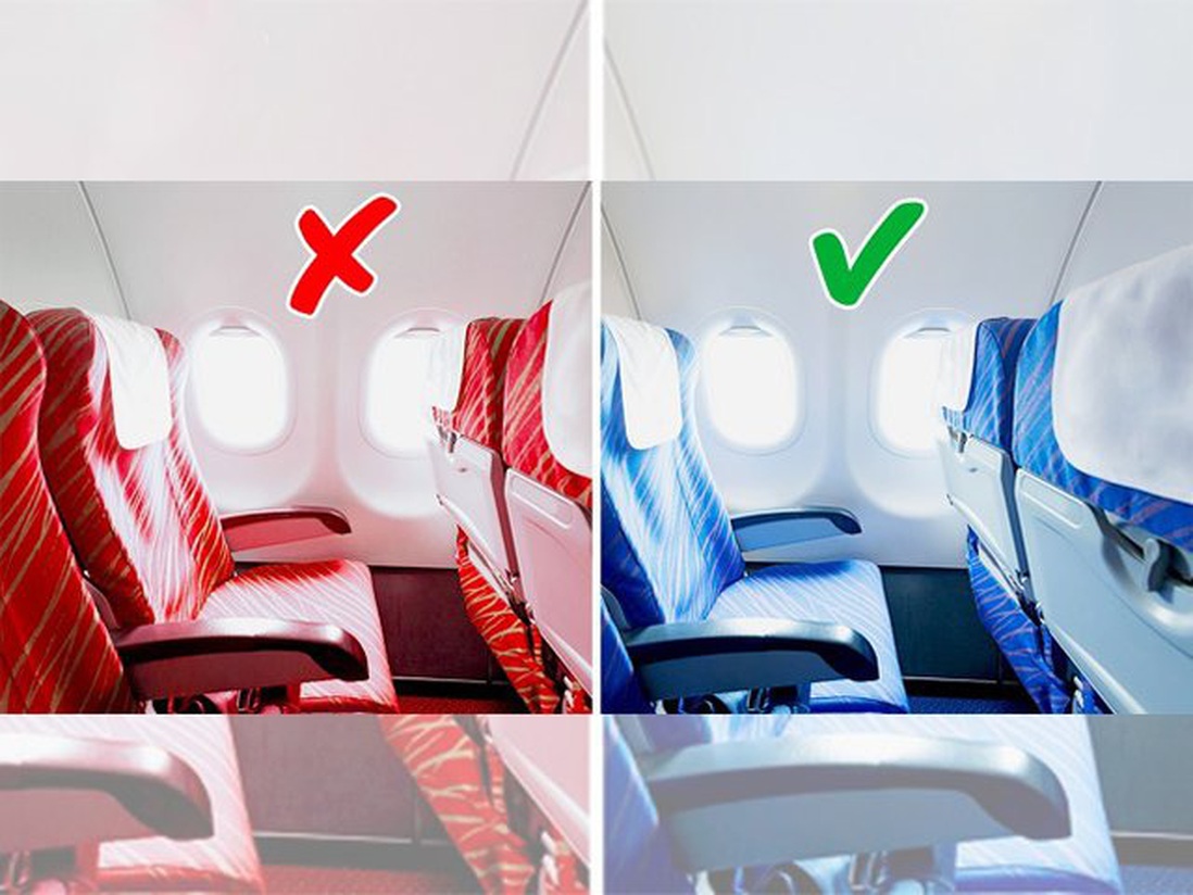 Tại sao ghế máy bay thường có màu xanh, lời giải thích sẽ khiến bạn bất ngờ
