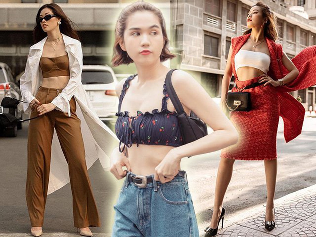 Bên cạnh hội "kín như bưng" mùa dịch, loạt mỹ nhân Việt chẳng ngán diện croptop một gang tay