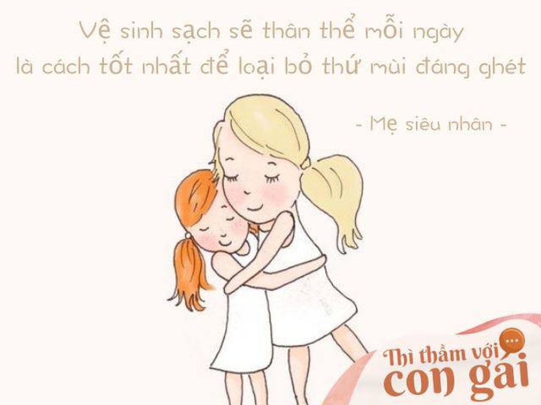 Mẹ ơi, cơ thể con đang “bốc mùi”