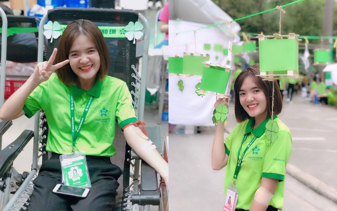 Nữ sinh Học viện Phụ nữ Việt Nam hạnh phúc với 5 lần được hiến máu