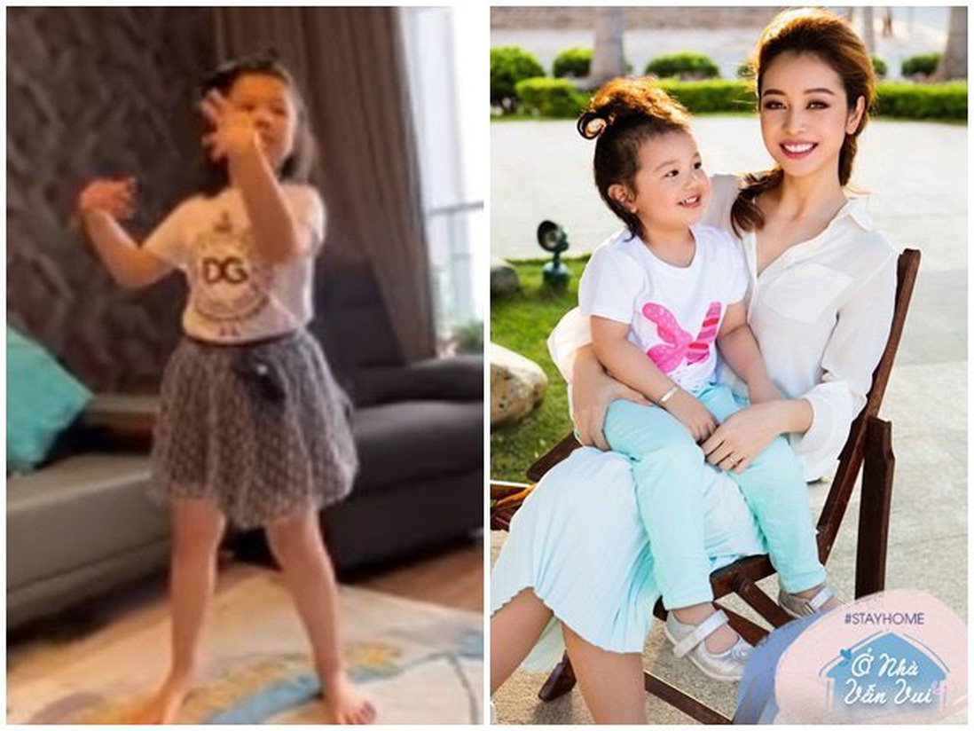 Con gái 7 tuổi của Hoa hậu Jennifer Phạm nhảy cực sung "Vũ điệu rửa tay"