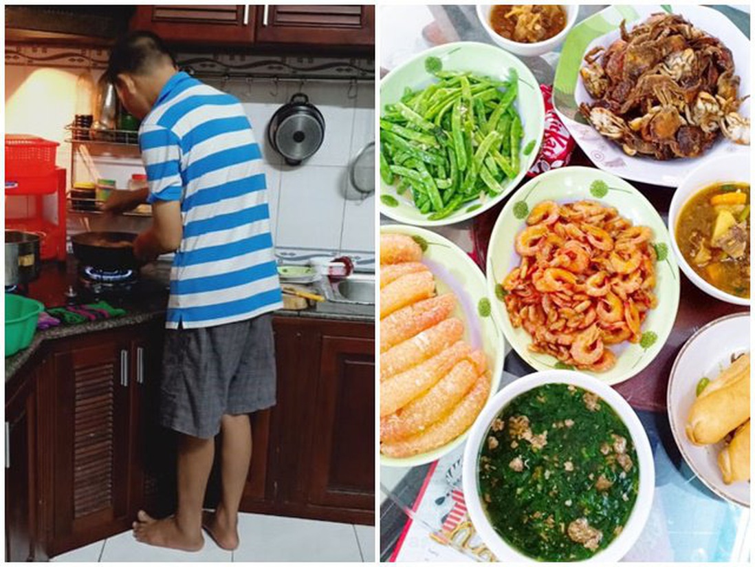 Cô nàng siêu sướng, suốt ngày được 3 người đàn ông nấu cho ăn toàn món ngon