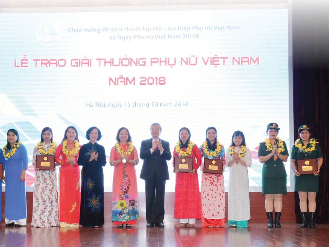 Những gương mặt nhận Giải thưởng Phụ nữ Việt Nam 2018