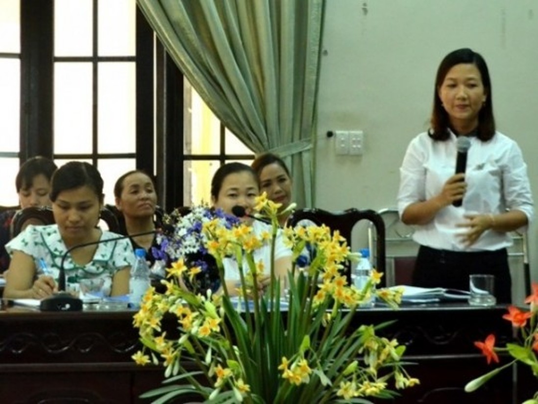 Tập huấn cho 40 nữ ứng viên ĐBQH các tỉnh Bắc Trung Bộ