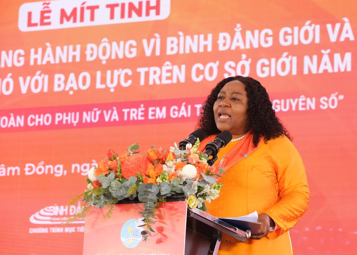 Những hình ảnh đẹp tại Lễ Mít tinh hưởng ứng Tháng Hành động vì bình đẳng giới năm 2025- Ảnh 6.