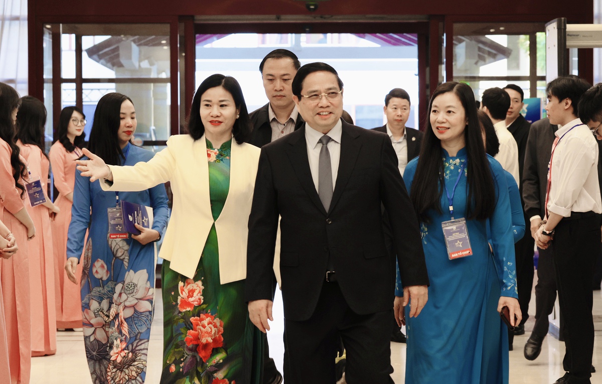 Thủ tướng Phạm Minh Chính dự Hội nghị tổng kết Đề án Hỗ trợ phụ nữ khởi nghiệp- Ảnh 3. Thủ tướng Phạm Minh Chính dự Hội nghị tổng kết Đề án Hỗ trợ phụ nữ khởi nghiệp- Ảnh 3.