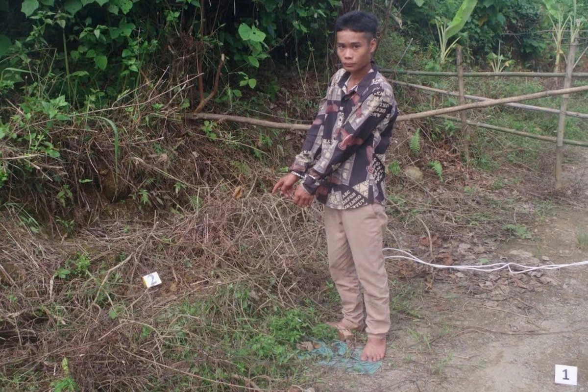 Tòng Văn Cường (20 tuổi, ở huyện Tân Uyên) bị bắt vì hiếp dâm cháu họ