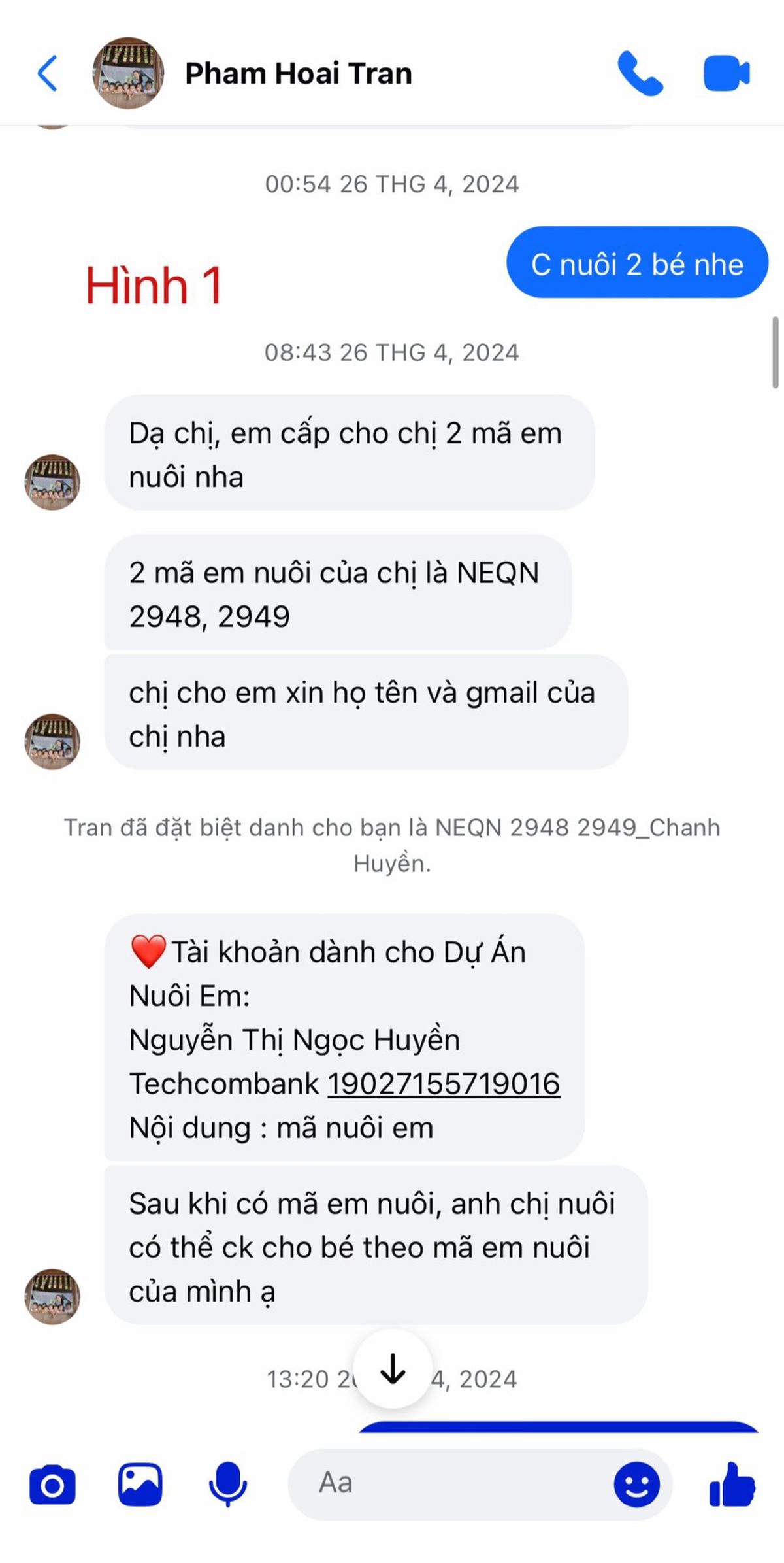 Mạnh thường quân đặt nghi vấn về việc quản lý tài khoản từ thiện tại "Nuôi em Quảng Nam"- Ảnh 1.