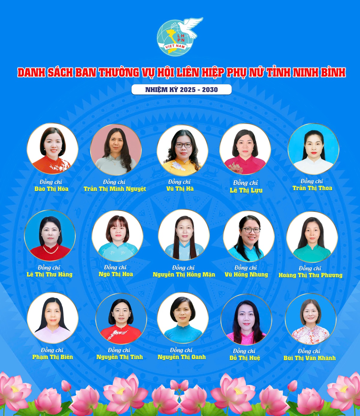 Infographic: Bà Đào Thị Hòa giữ chức Chủ tịch Hội LHPN tỉnh Ninh Bình- Ảnh 2.