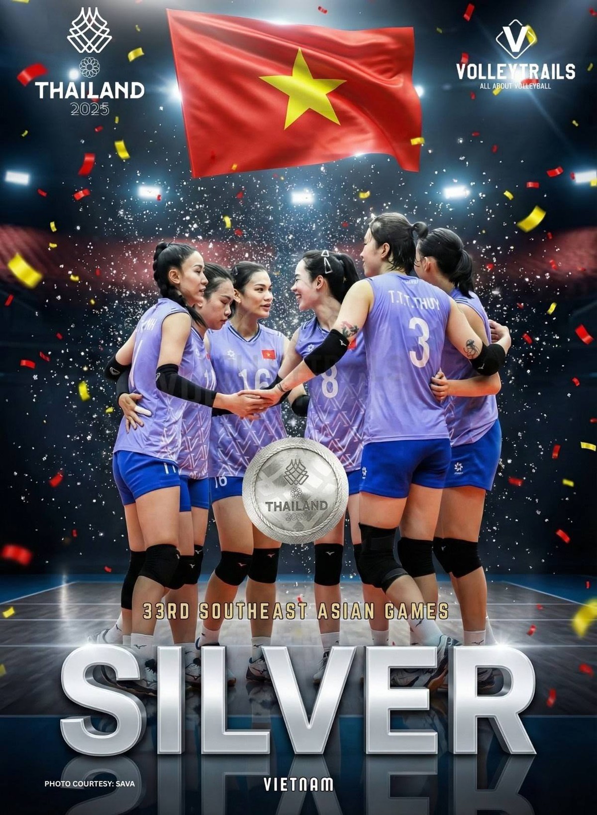 SEA Games 33: Đội tuyển bóng chuyền nữ Việt Nam giành Huy chương Bạc sau trận chung kết kịch tính- Ảnh 12. SEA Games 33: Đội tuyển bóng chuyền nữ Việt Nam giành Huy chương Bạc sau trận chung kết kịch tính- Ảnh 12.