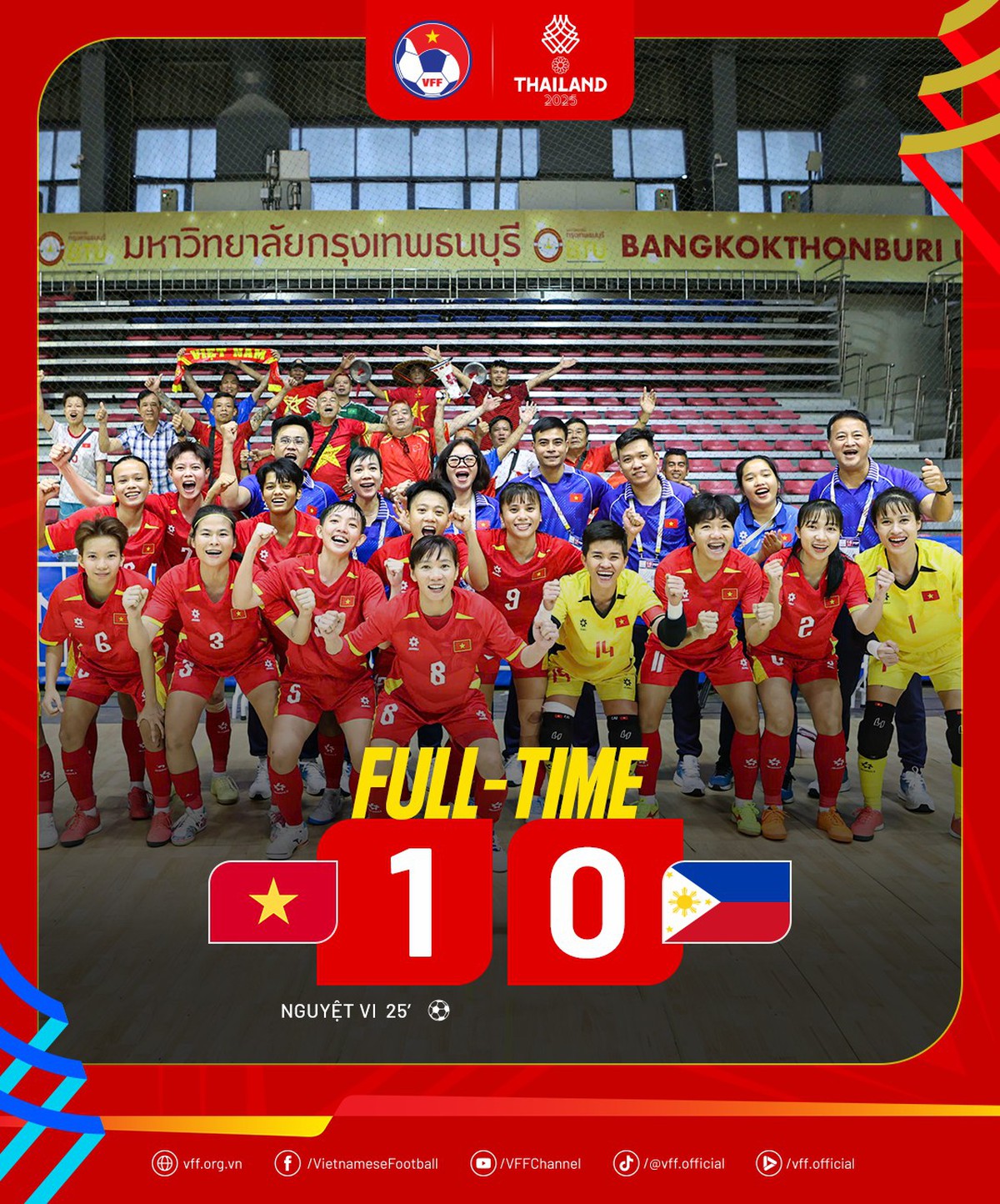 SEA Games 33: Thắng Philippines, Đội tuyển Futsal nữ Việt Nam giành vé vào Chung kết- Ảnh 6.