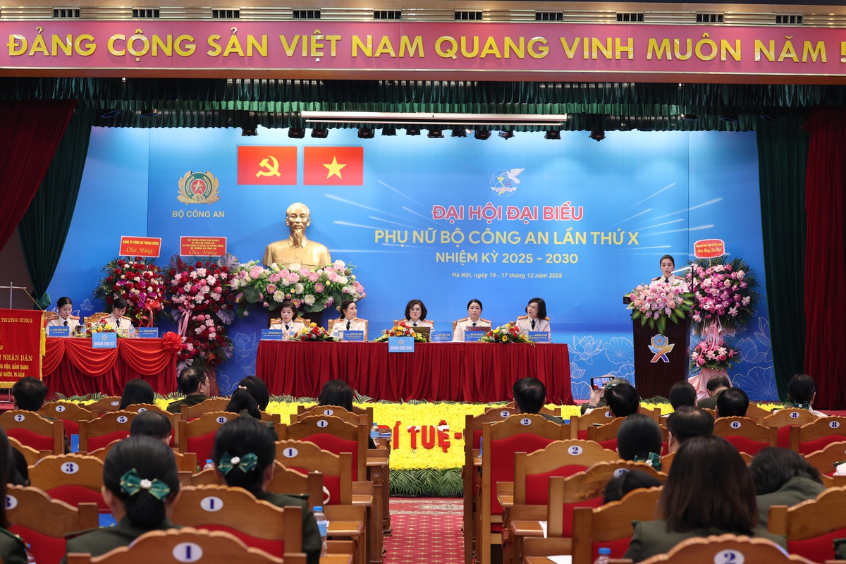 Những hình ảnh đẹp tại Đại hội đại biểu Phụ nữ Bộ Công an lần thứ X- Ảnh 10.