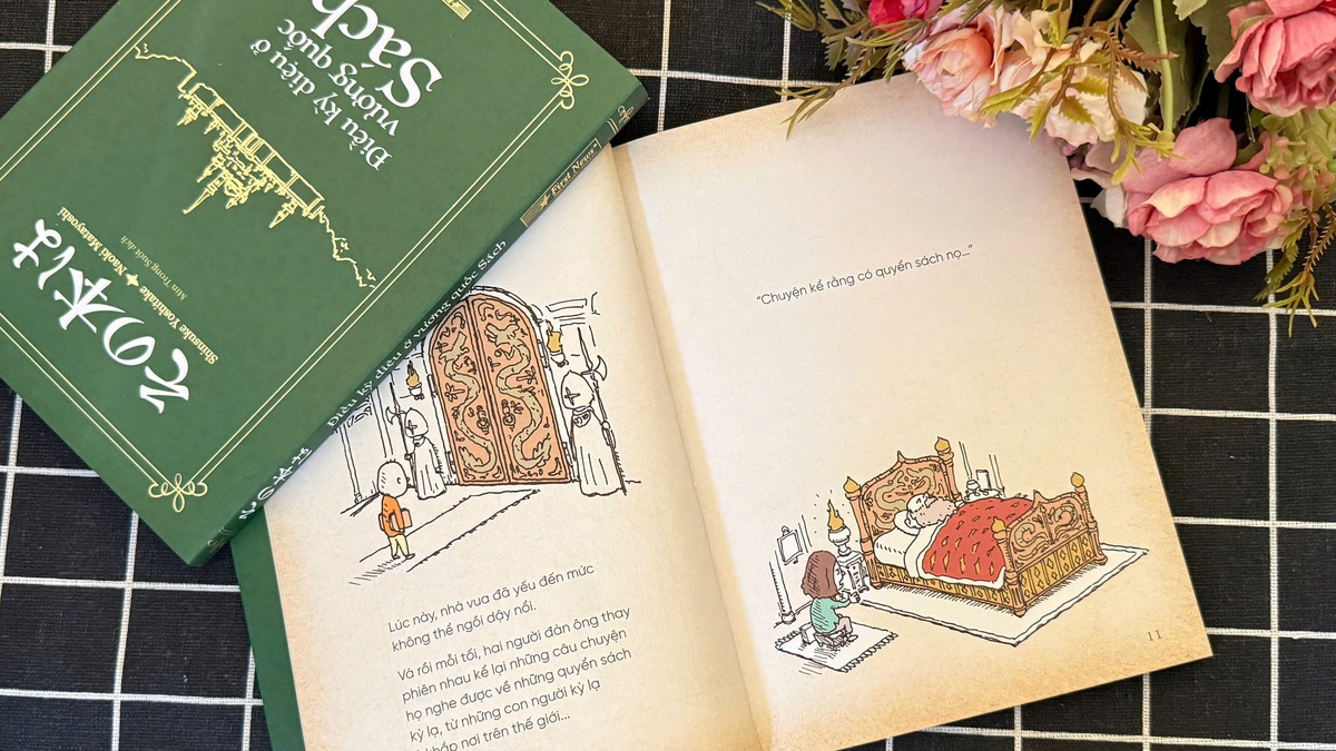 Hình ảnh minh họa trong cuốn "Điều kỳ diệu ở vương quốc Sách"